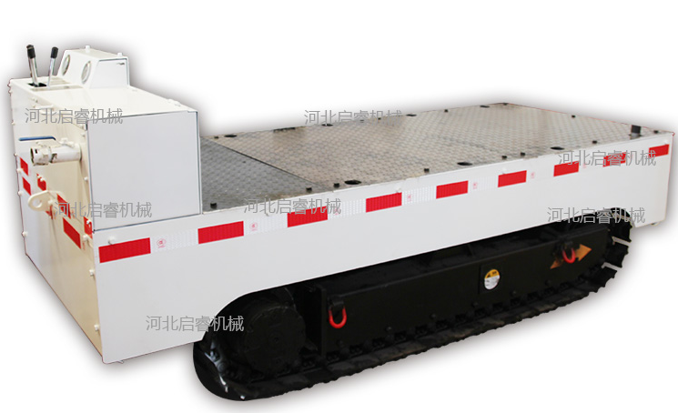 煤礦巷道運(yùn)輸，用氣動(dòng)履帶式平板車(chē)